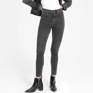 Everlane Faded Black High-Rise Skinny Jeans